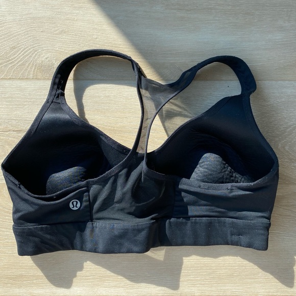 Lulu black sports bra